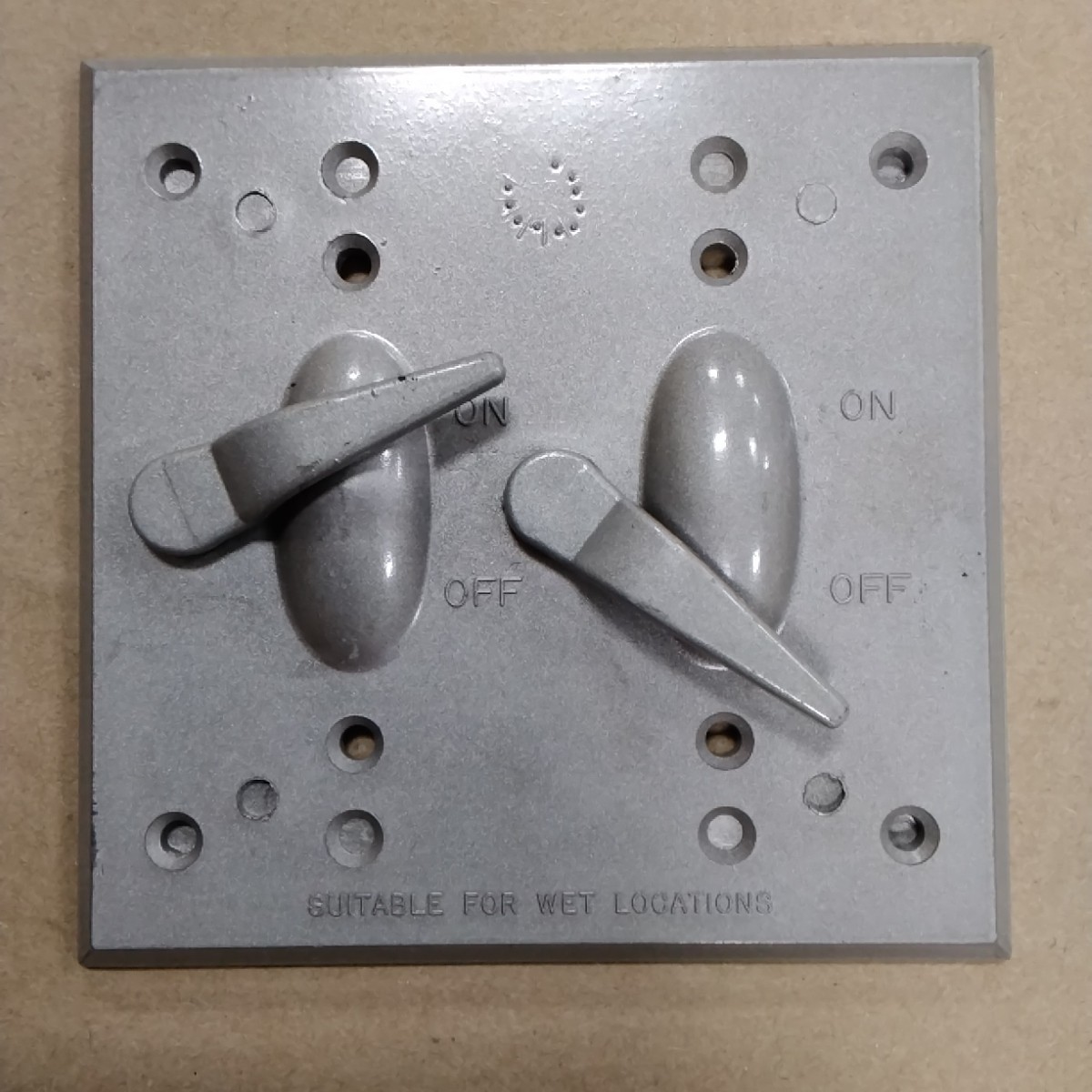 Perfect Line SW1-2 Two Gang Lever Switch Cover D21