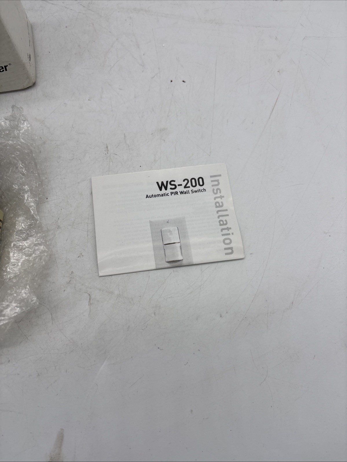 Watt Stopper WS-200-1 Automated Wall Switch 120-277 VAC 60 Hz Ivory New Open Box