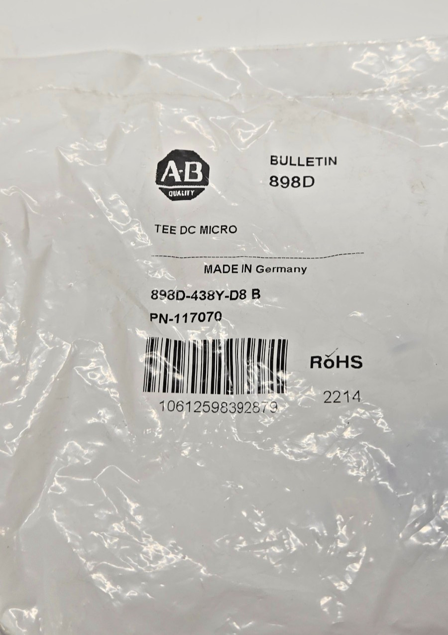 898D-438Y-D8 B T-Port, Dual-Channel PN-117070 *New / Sealed Bag