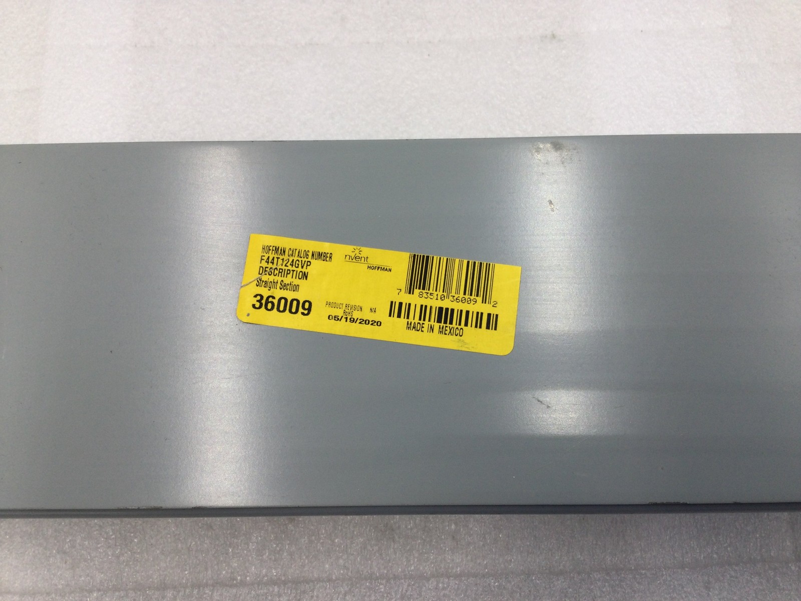 Hoffman F44T118GVP Straight Section Lay-in Flat-Cover Type 1