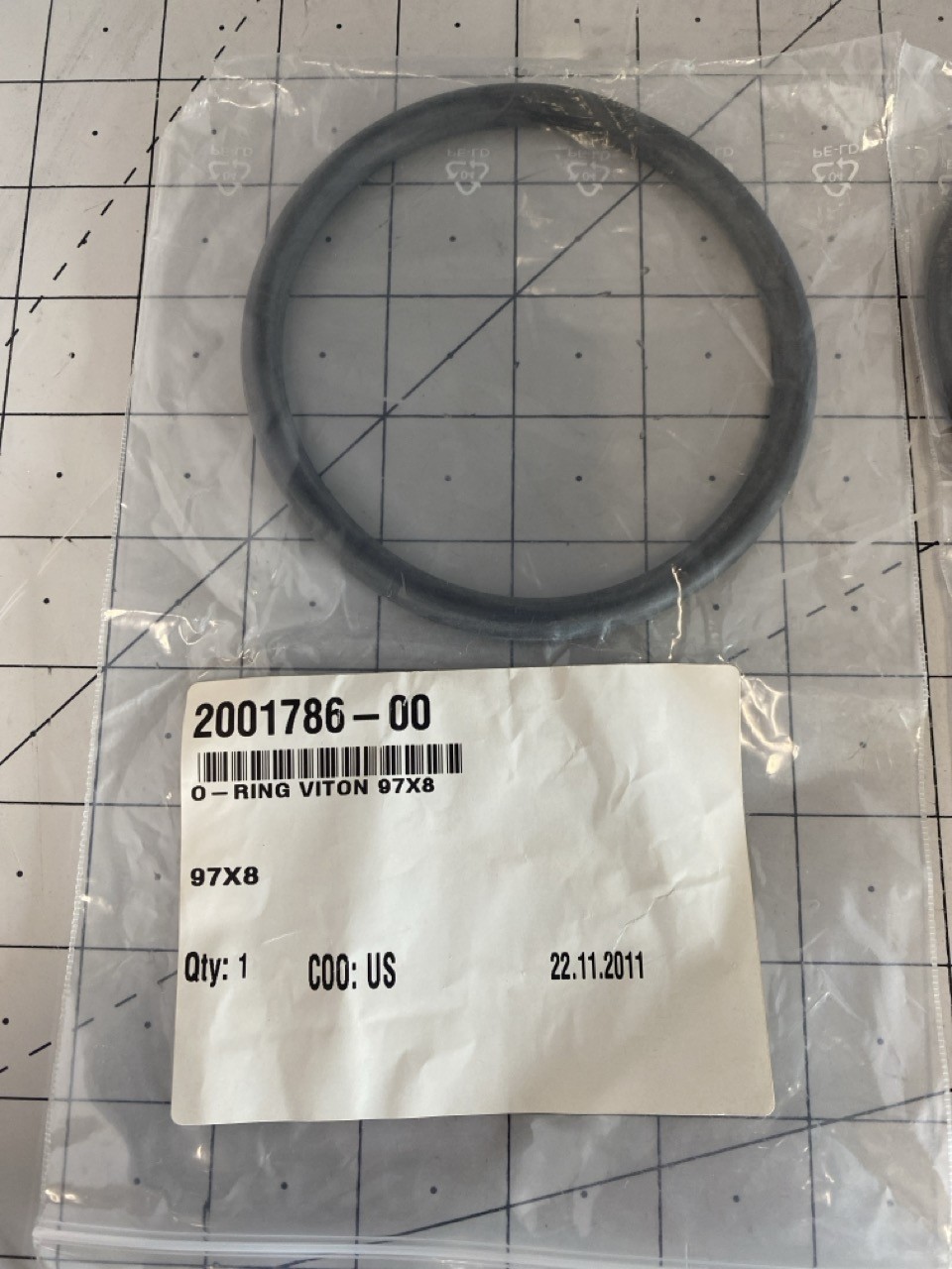 Sez America, Inc O-Ring Viton 97 x 8 PN: 2001786-00