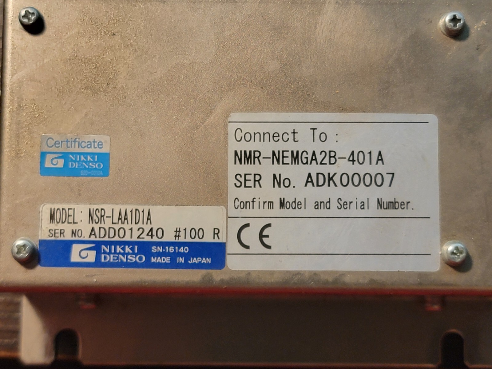 NIKKI DENSO NSR-LAA1D1A NMR-NEMGA2B-401A NEW NO BOX FREE SHIPPING FROM USA