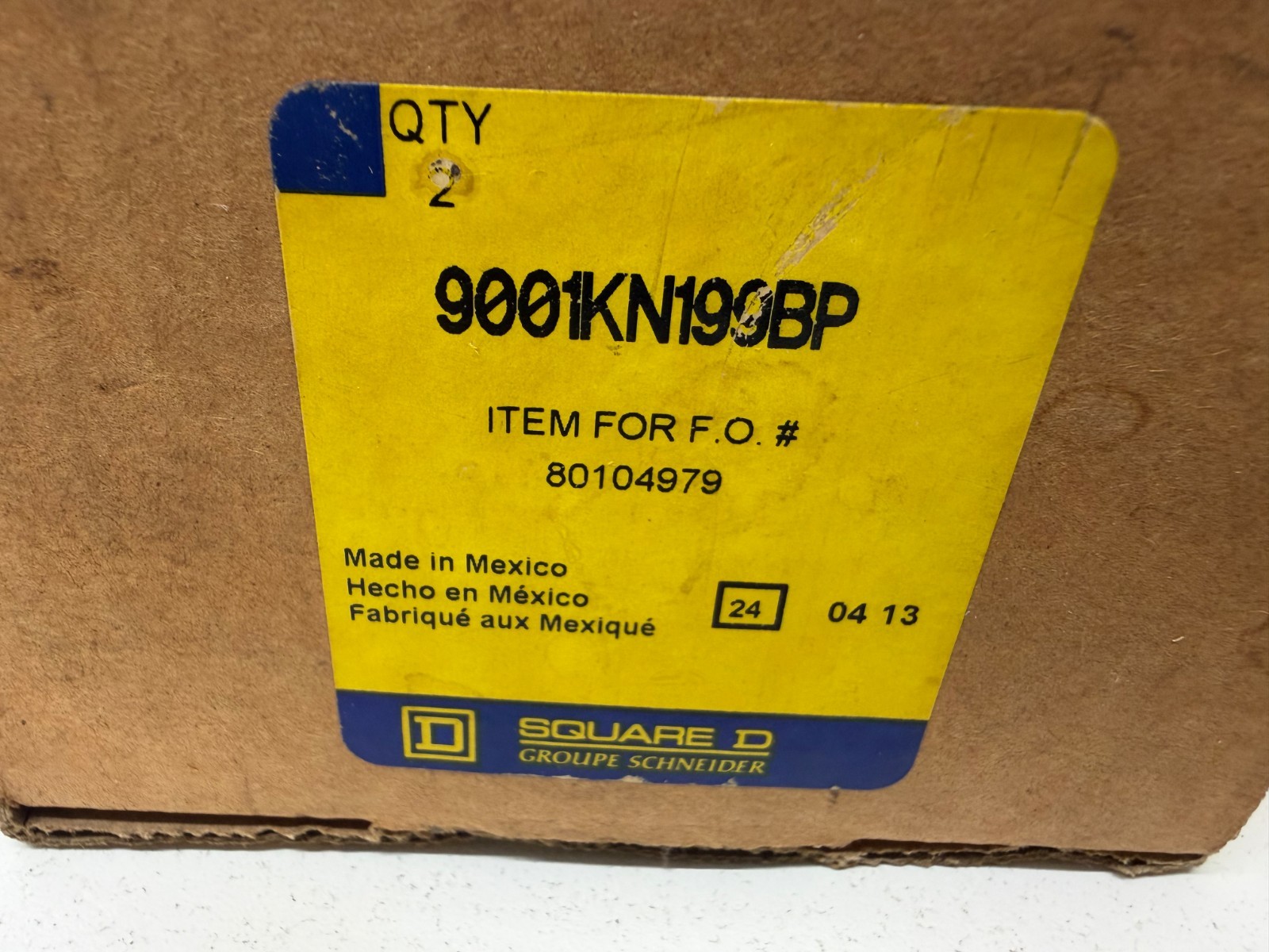 LOT OF (8) NEW OLD STOCK! SQUARE D PUSHBUTTON LEGEND PLATES 9001KN199BP