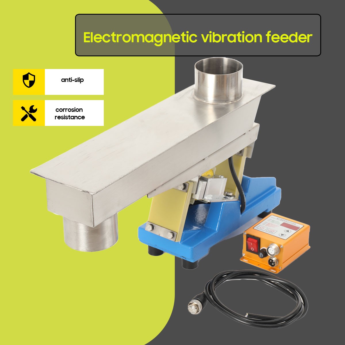 110V GZV-3F Electromagnetic Vibrating Feeder Shaking Feeding Machine 20W 1t/h