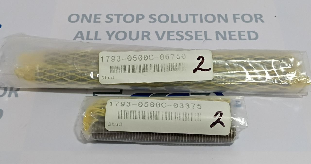 Stainless Steel Fully Threaded Studs 1793-0500C-06750 & 1793-0500C-03375 Stud