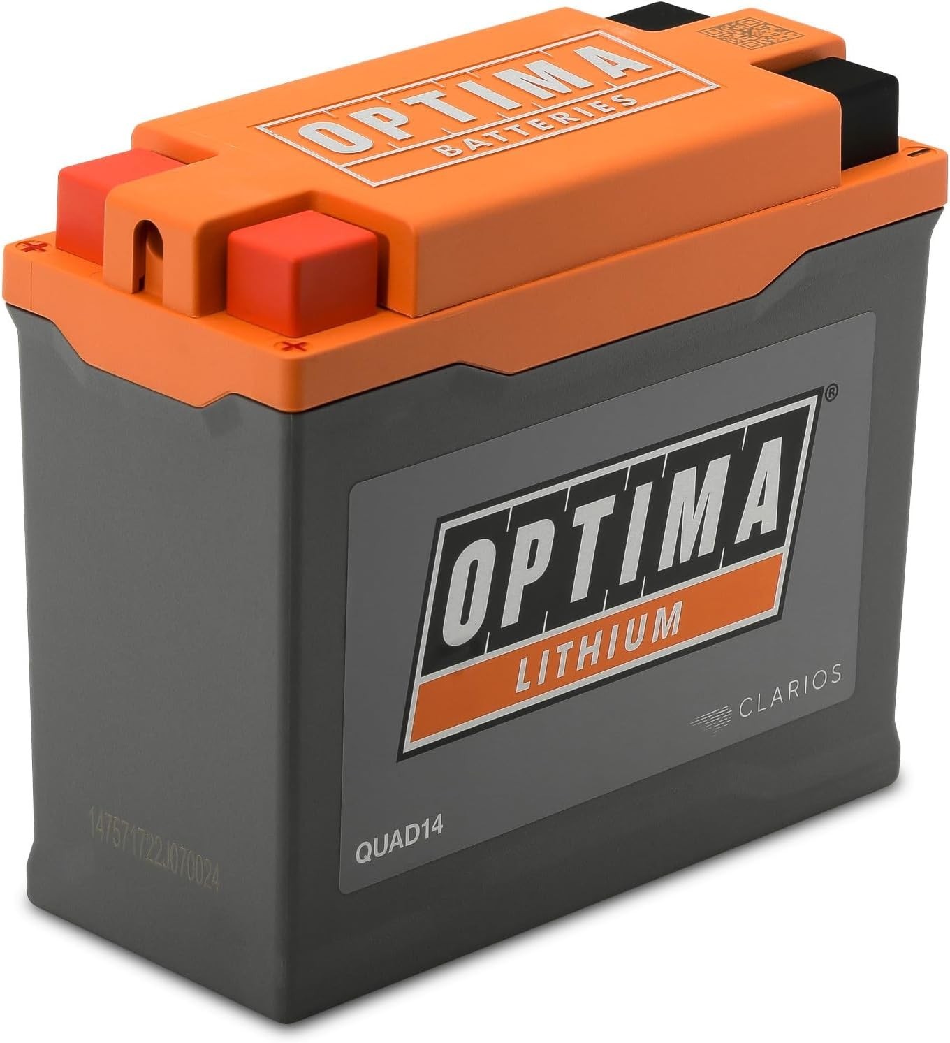 OPTIMA® QUAD14 ORANGETOP® Lithium – Built-in Engine Start Reserve with BMS and P