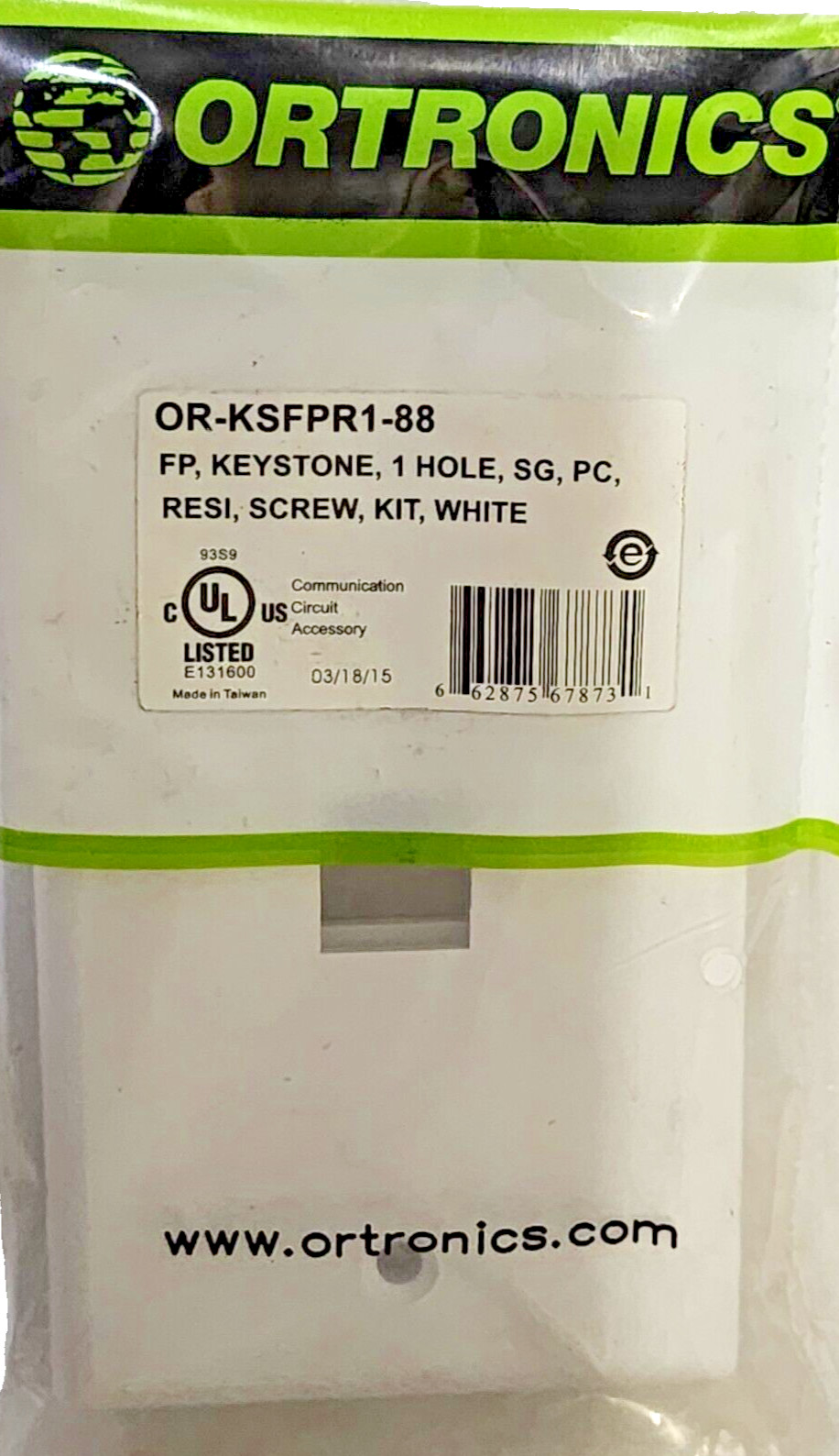 ORTRONICS KSFPR1-88 Ceiling Mount Wall Mount Plate