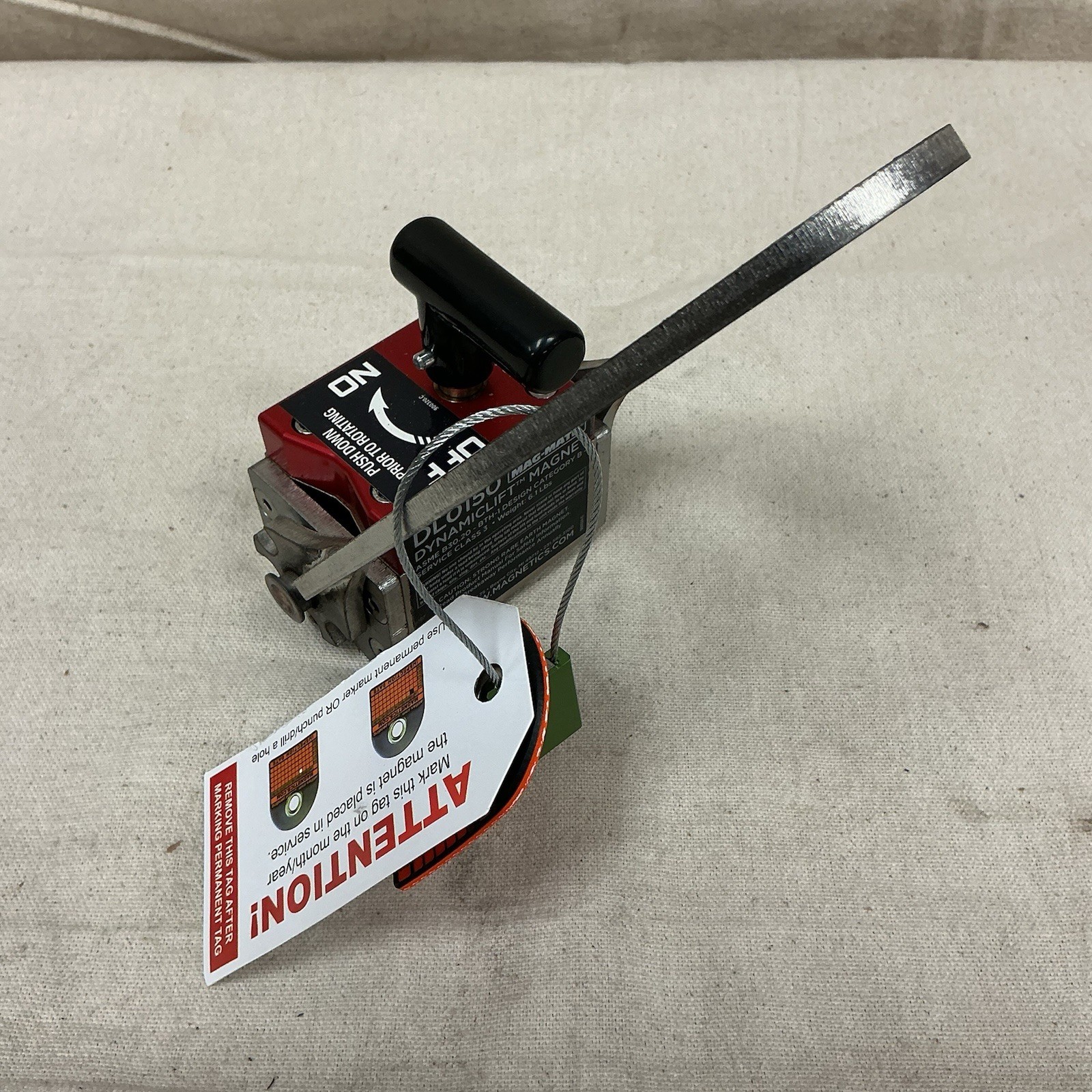 MAG-MATE DL0150 Lifting Magnet 150lb Load Cap 150lb Flat Load Cap