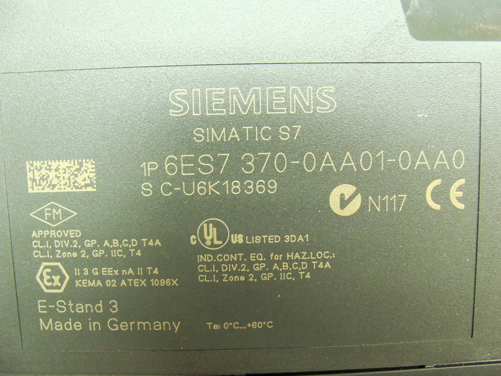 LOT OF 3 SIEMENS SIMATIC S7-300 DUMMY MODULES DM370 6ES7 370-0AA01-0AA0