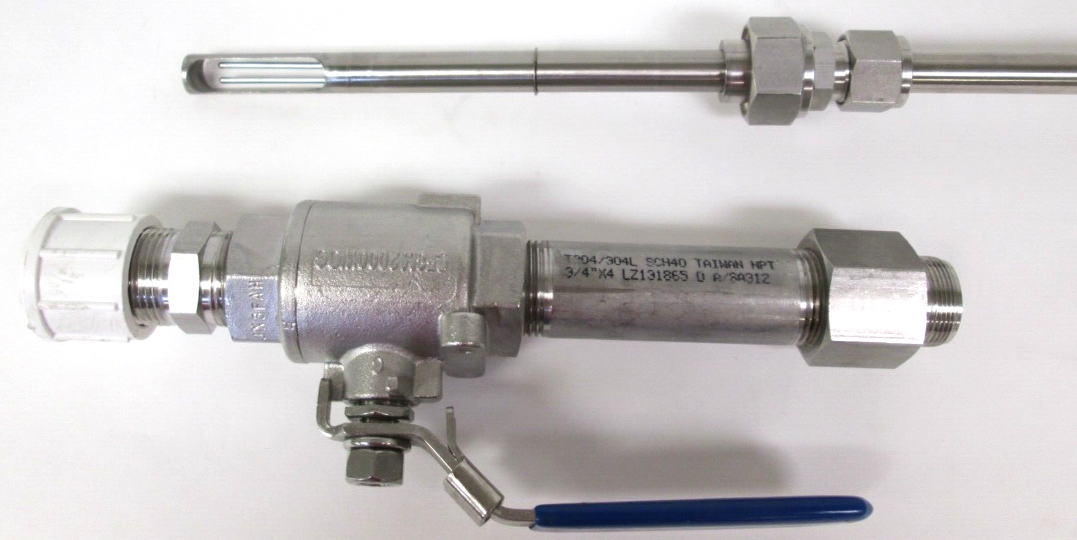 FOX THERMAL INSTRUMENTS FLOW METER-TEMP, FT3-15RSSSTE3DDMB, 3/4″ NPT, SURPLUS
