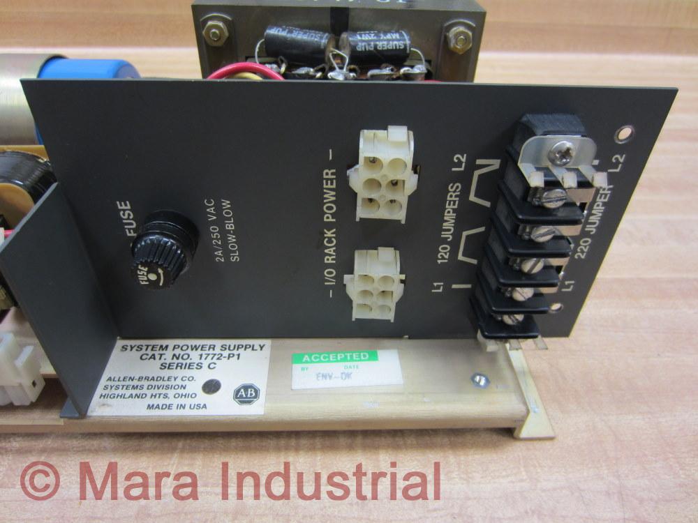 Allen Bradley 1772-P1 System Power Supply 1772P1 Series C
