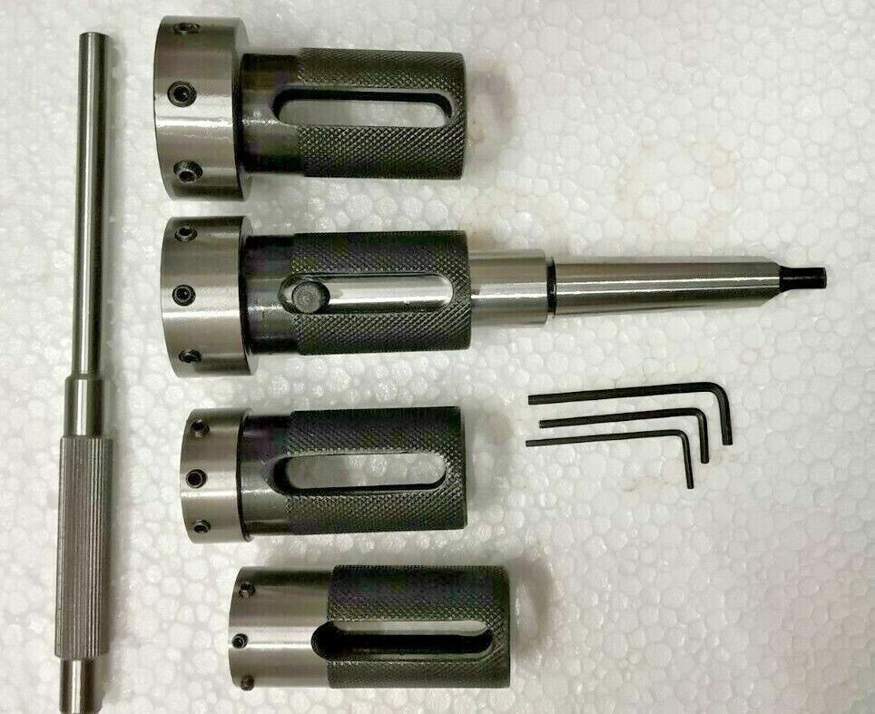 Lathe Tailstock Die Holder Box Of 4 Floating Type MT4 SHANK Holds Imperial Die