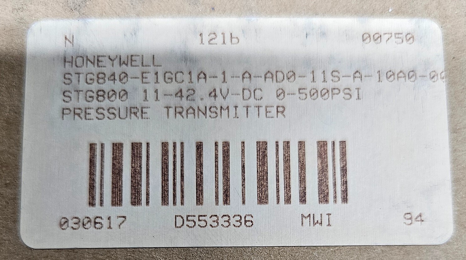 Honeywell STG840 Pressure Transmitter – NEW