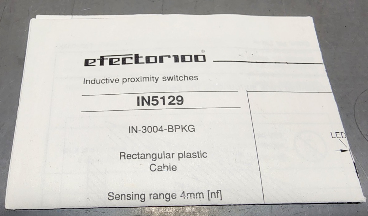 IFM Efector IN5129 IN-3004-BPKG Inductive Sensor 10-36VDC *USA Seller*