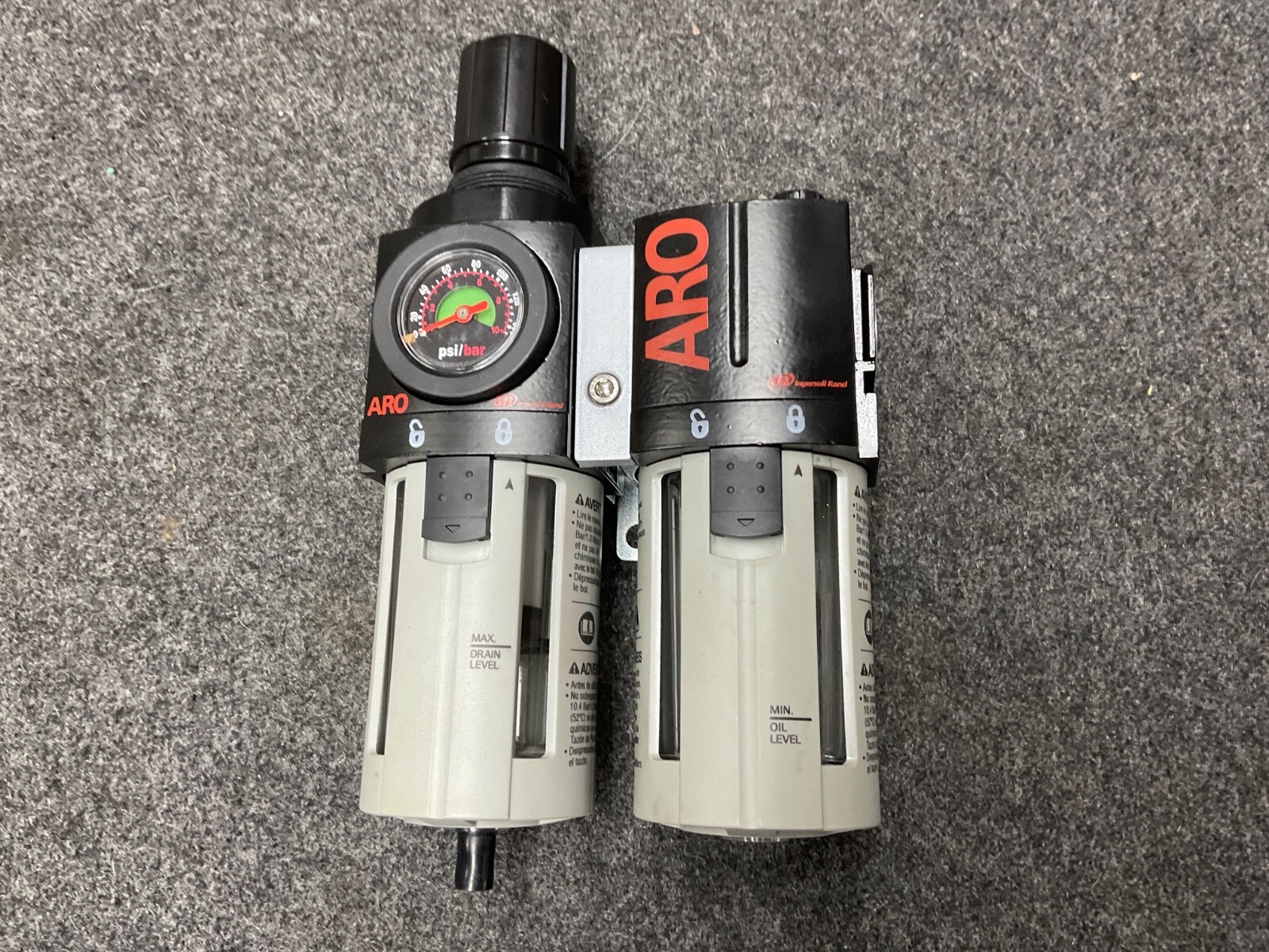 C381B1-600 Filter-regulator-oiler 2-piece combination 1/4″ BSP ARO-Flo series