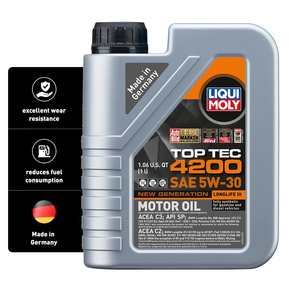LIQUI MOLY Top Tec 4200 SAE 5W-30 New Generation 1 L Fully synthetic engine