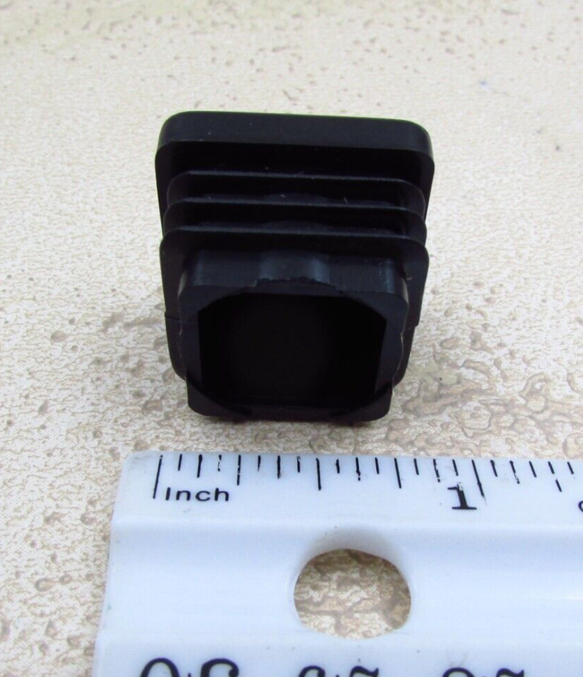 QTY 8 Black 7/8″ Inch, 16-18 Gauge Square Tube End Cap Plastic Insert Plugs