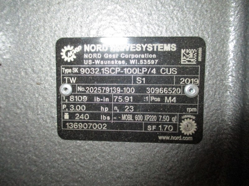 NORD DRIVE SYSTEMS 9032.1SCP-100LP/4CUS W/ SK100LP/4CUSTW 230/460V 7.68/3.84A