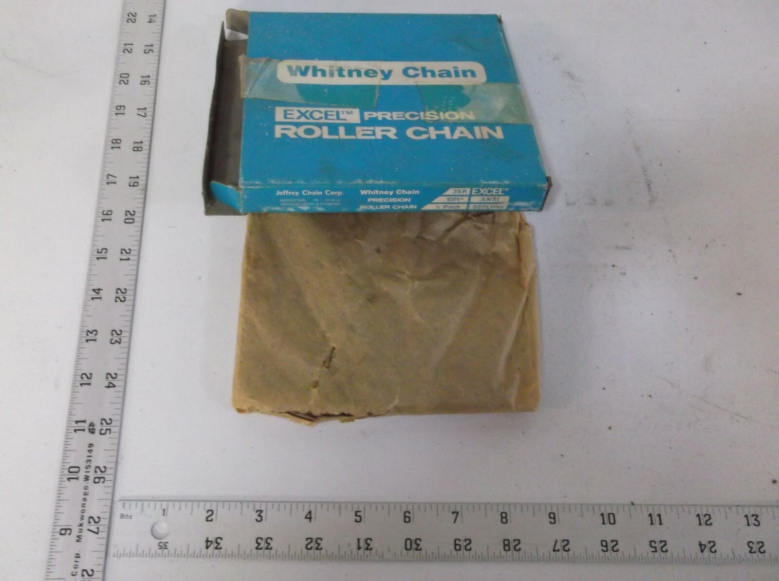WHITNEY CHAIN 35 EXCEL RIVETED ROLLER CHAIN – BOX OF 10′