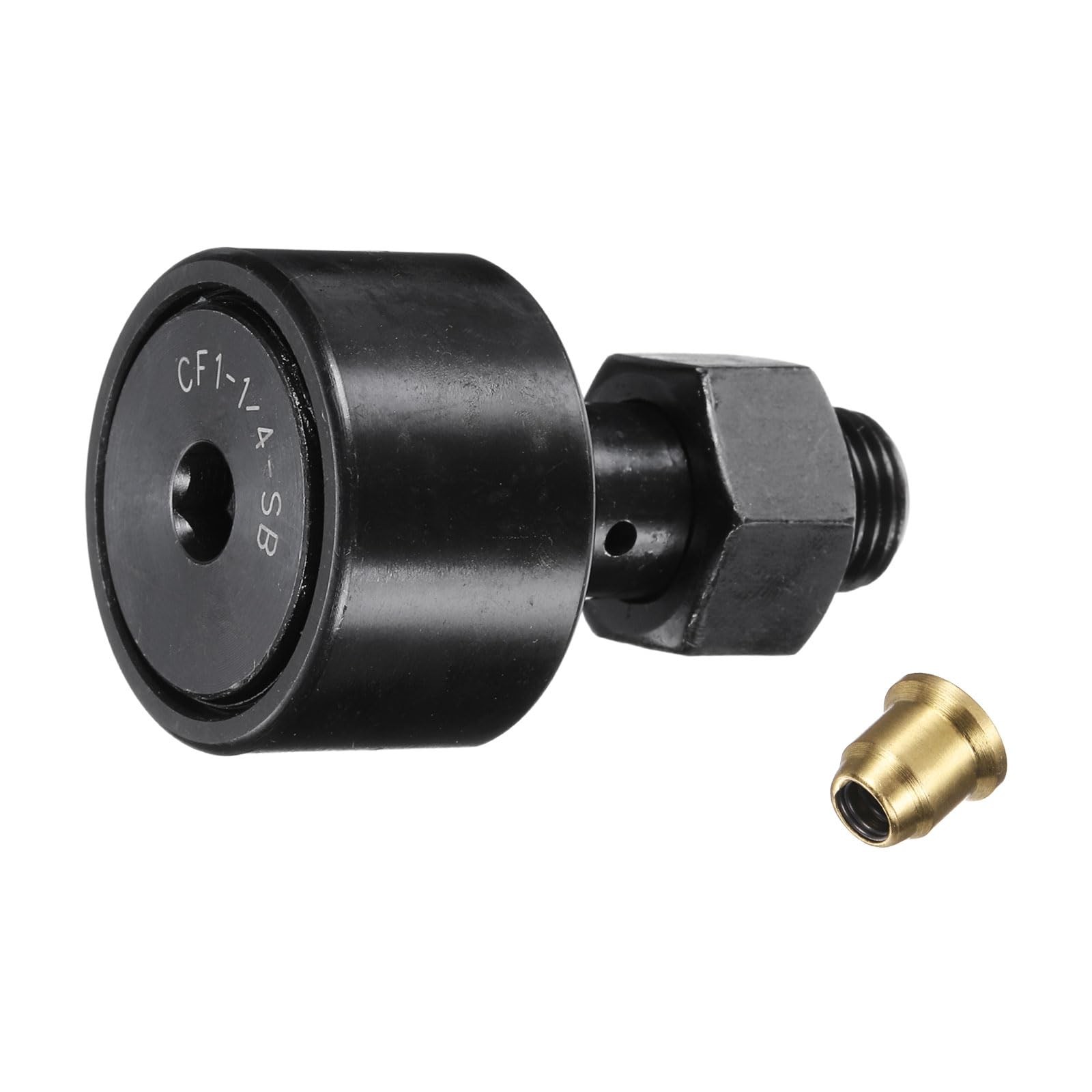 uxcell CF-1-1/4-SB CR20 Cam Follower Track Runner Bearings, Chrome Steel Roller