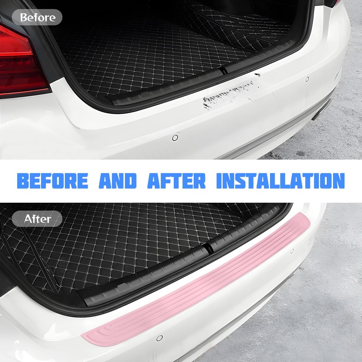 Car Rear Bumper Protector Guard, Anti-Scratch Abrasion Trunk Door Entry Sill …