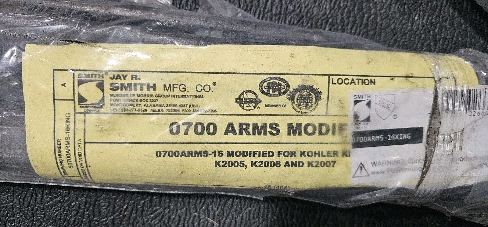 Jay R. Smith S0700ARMS-16KING