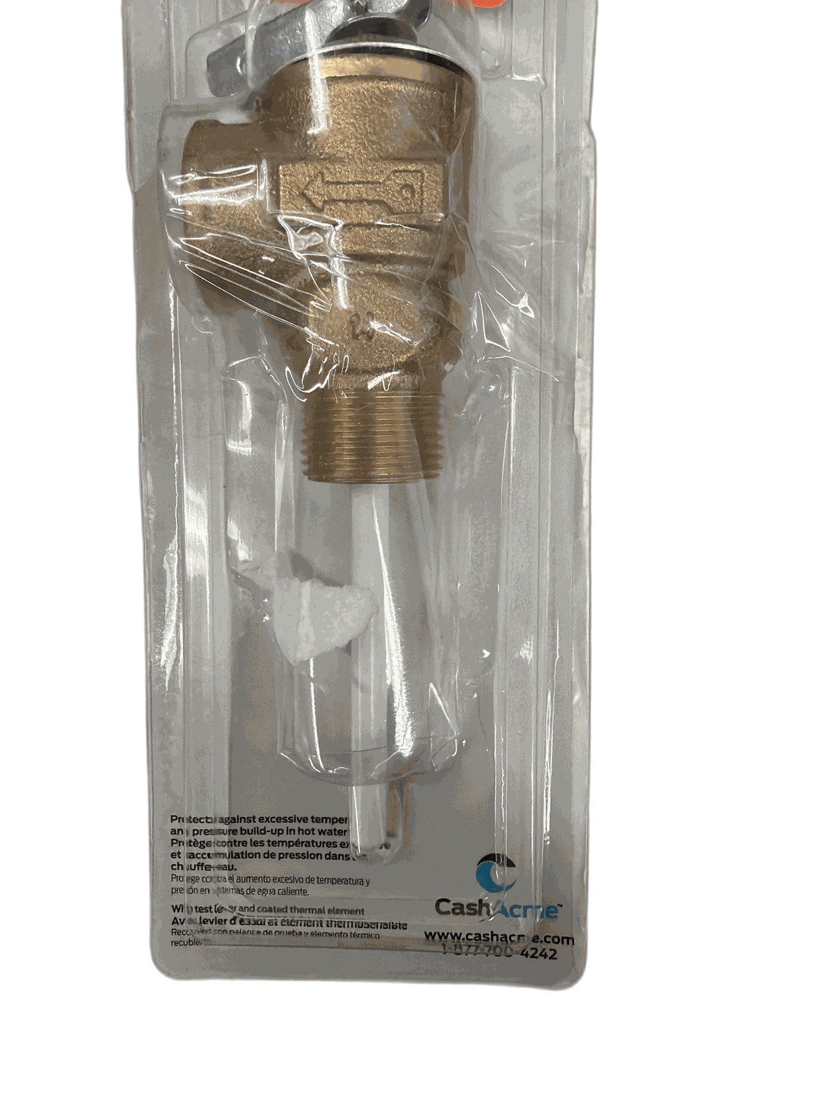 Cash Acme 3/4 in Bronze NCLX Temperature Pressure Relief Valve 1-1/4 in Shank