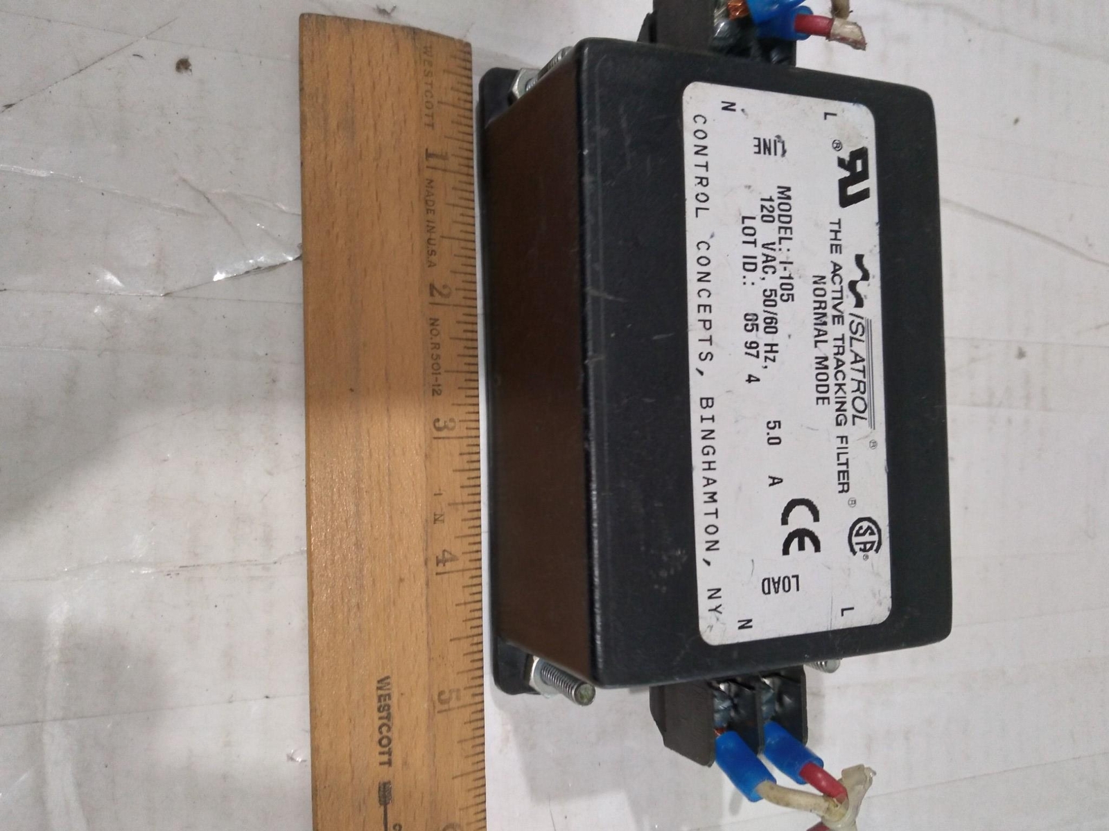 ISLATROL THE ACTIVE TRACKING FILTER I-105 120VAC 50/60HZ 5.0A