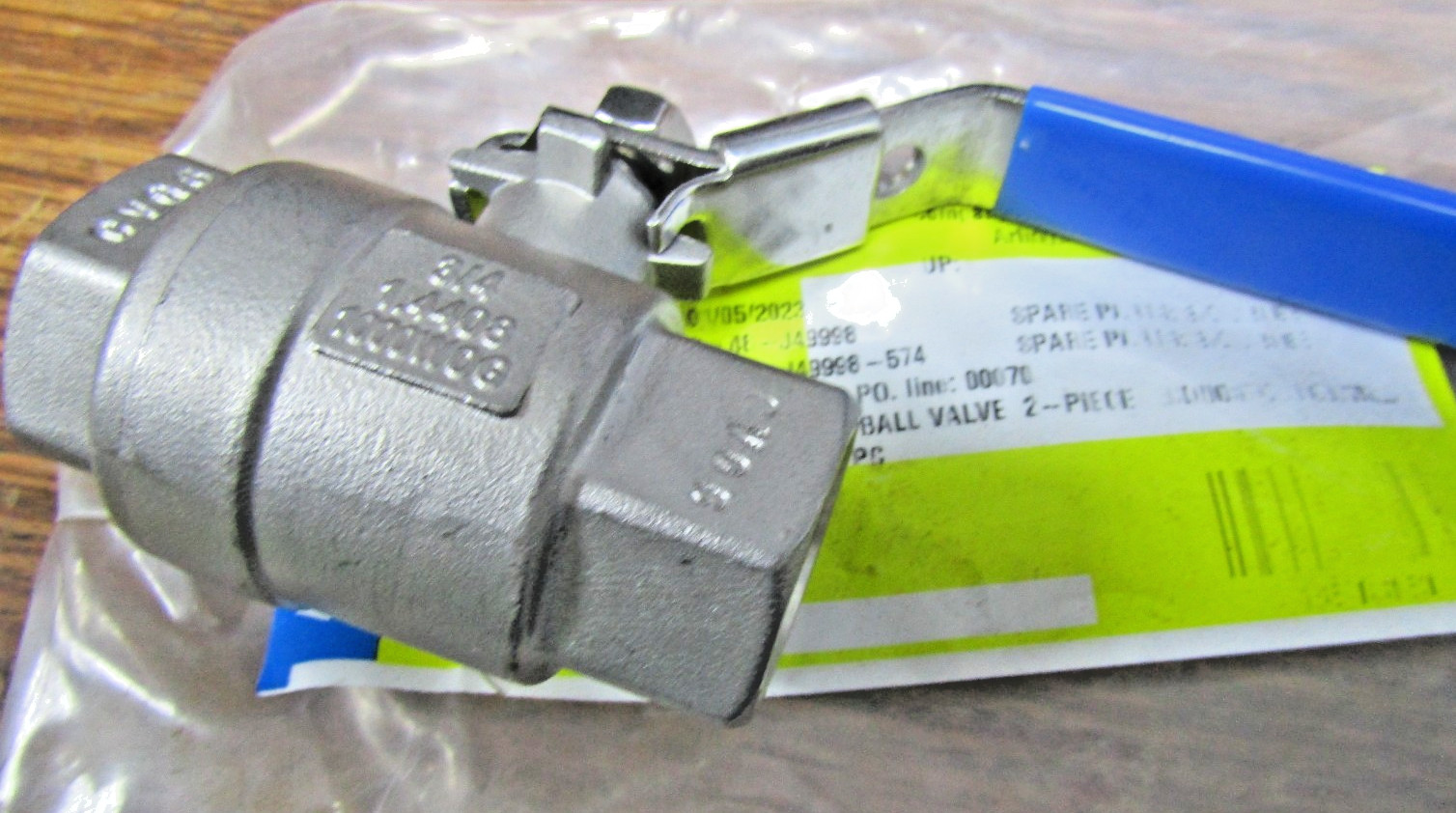 ✌️NEW ECON STAINLESS STEEL BALL VALVE 3/4″ 1.4408 1000WOG CVQ6 FIGURE 7752