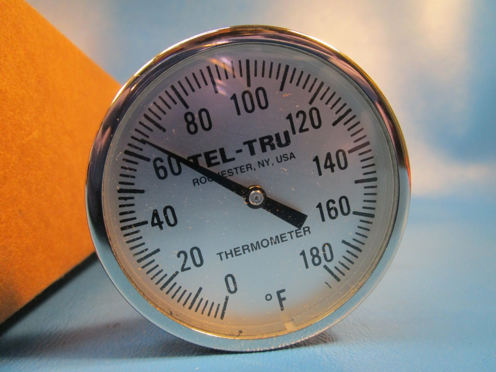 Tel-Tru 23100855, 8″ Stem LT225R, 2″ Testing Thermometer, 0-180 F