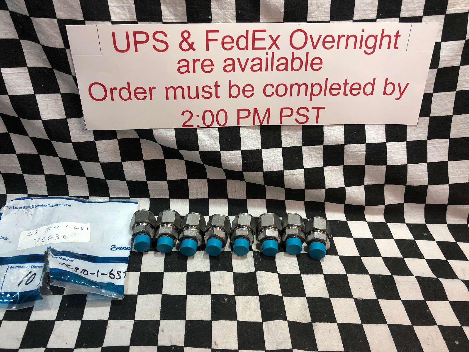 8x Swagelok Male Connector 1/2″ T X 9/16-18, SS-810-1-6ST, SHIPSAMEDAY#1178P1