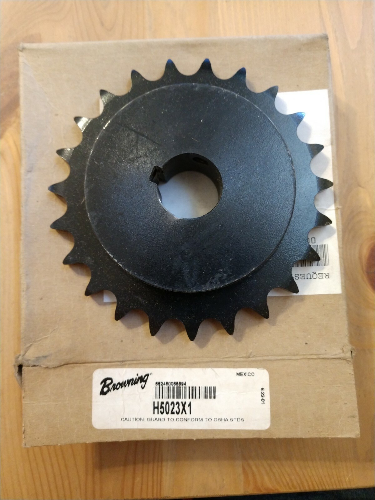 Browning H5023X1 Hardened,23 Tooth #50 Chain Sprocket, 1″ Bore