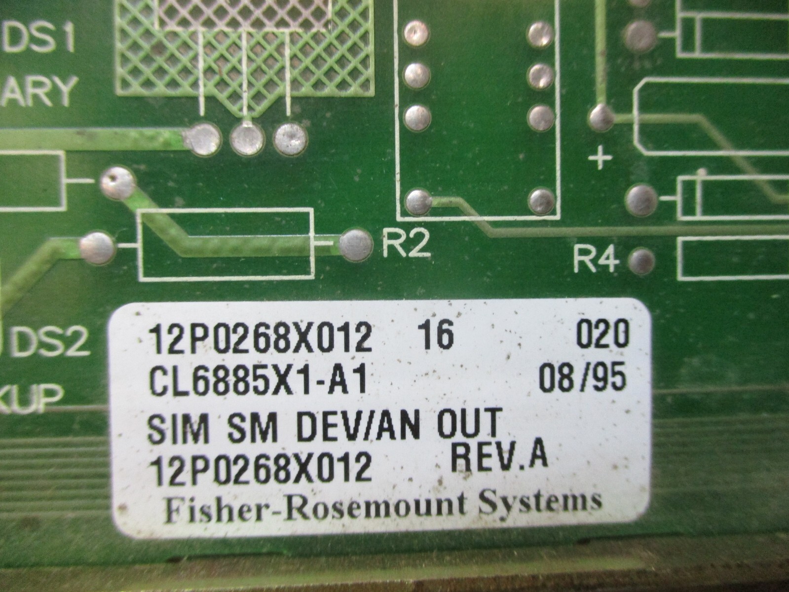 Fisher-Rosemount 12P0268X012 CL6885X1-A1 SIM SM DEV/AN Out A7334WVS