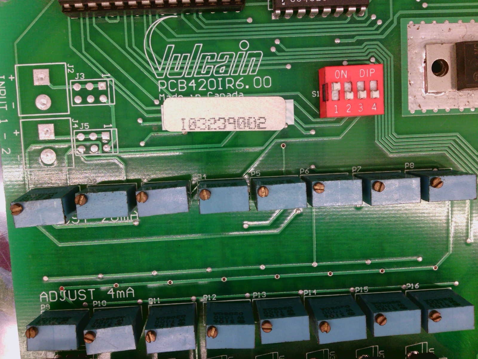 USSP Vulcain PCB420IR6.00 PCB420IR600 Digital Analog Converter PCB Board I/O
