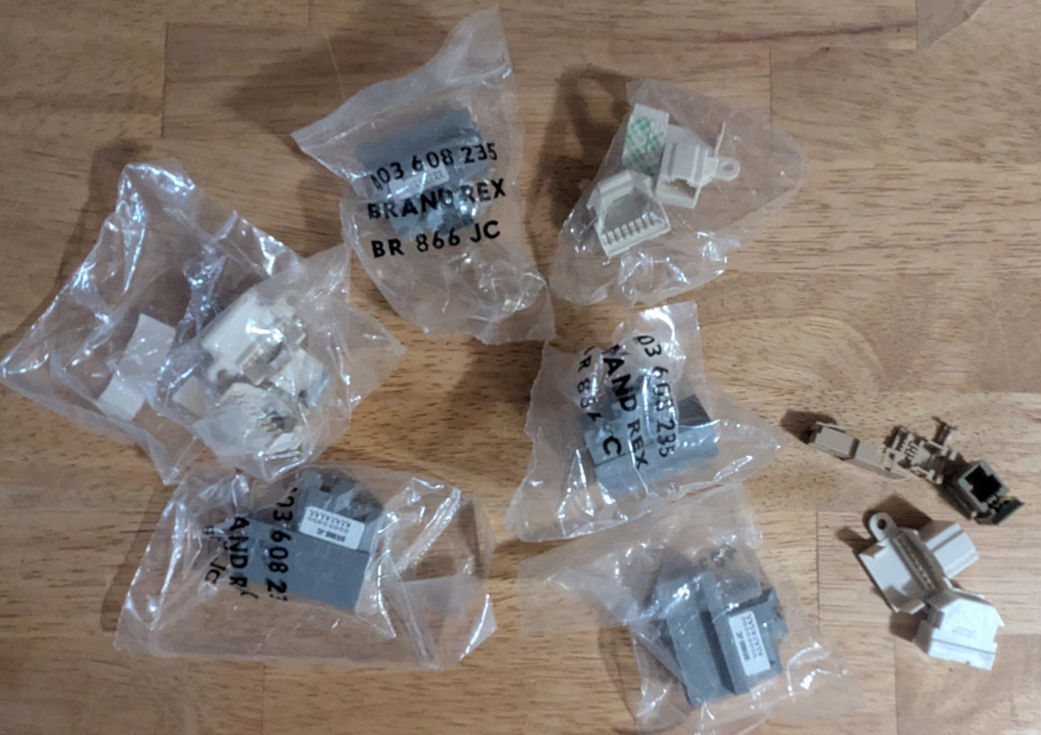HUGE LOT Vintage Telephone Repair Parts, Mostly New Old Stock Adapters, Hardware