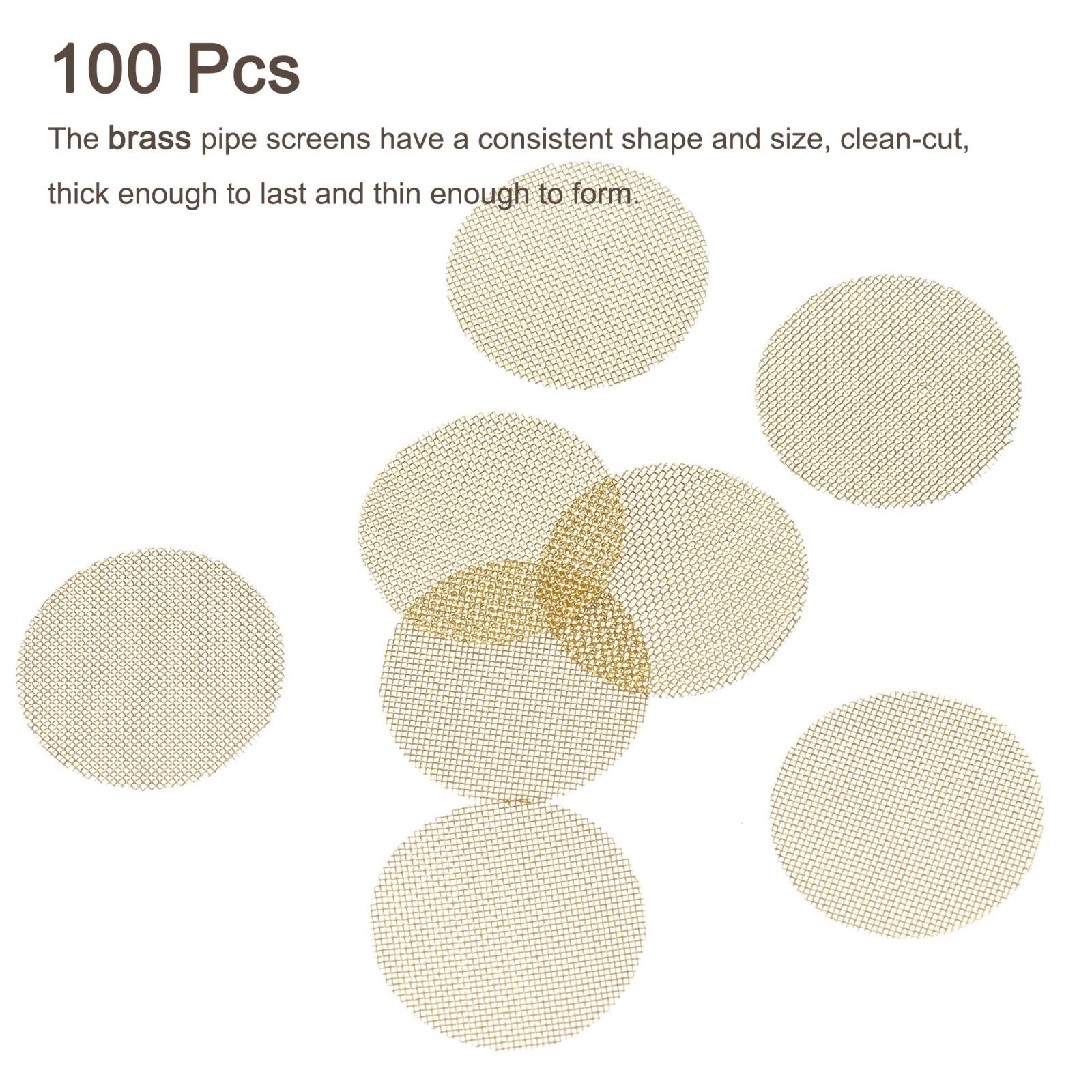 Pipe Screen Brass Screens 20mm Diameter for Pipe Filter, Pack of 100