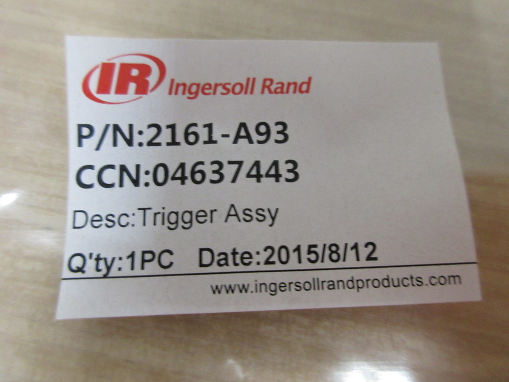 Ingersoll Rand 2161-A93 Trigger Assembly 2161A93 (Pack of 3)