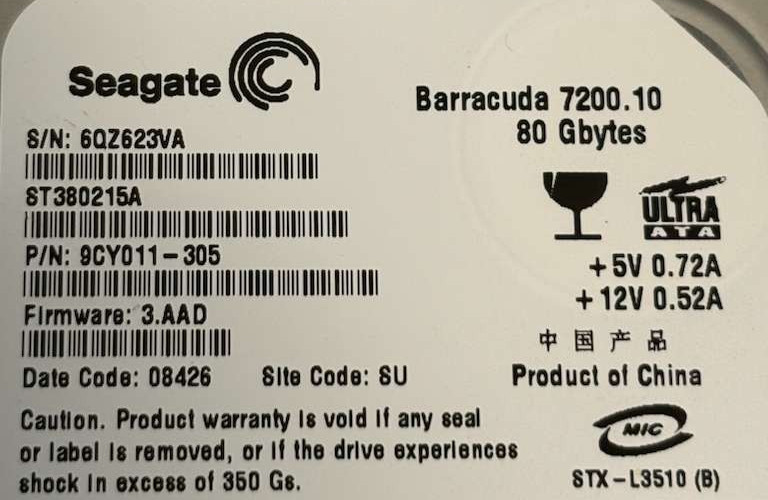 Carl Zeiss Humphrey Seagate Hard Tape Drive Module Part 61669 for HFA II 750i