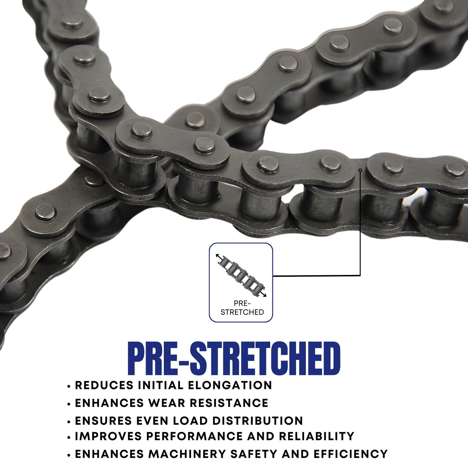 #41 Roller Chain 3 Feet with 1 Connecting Link Go-karts, Scooters and Mini Bike