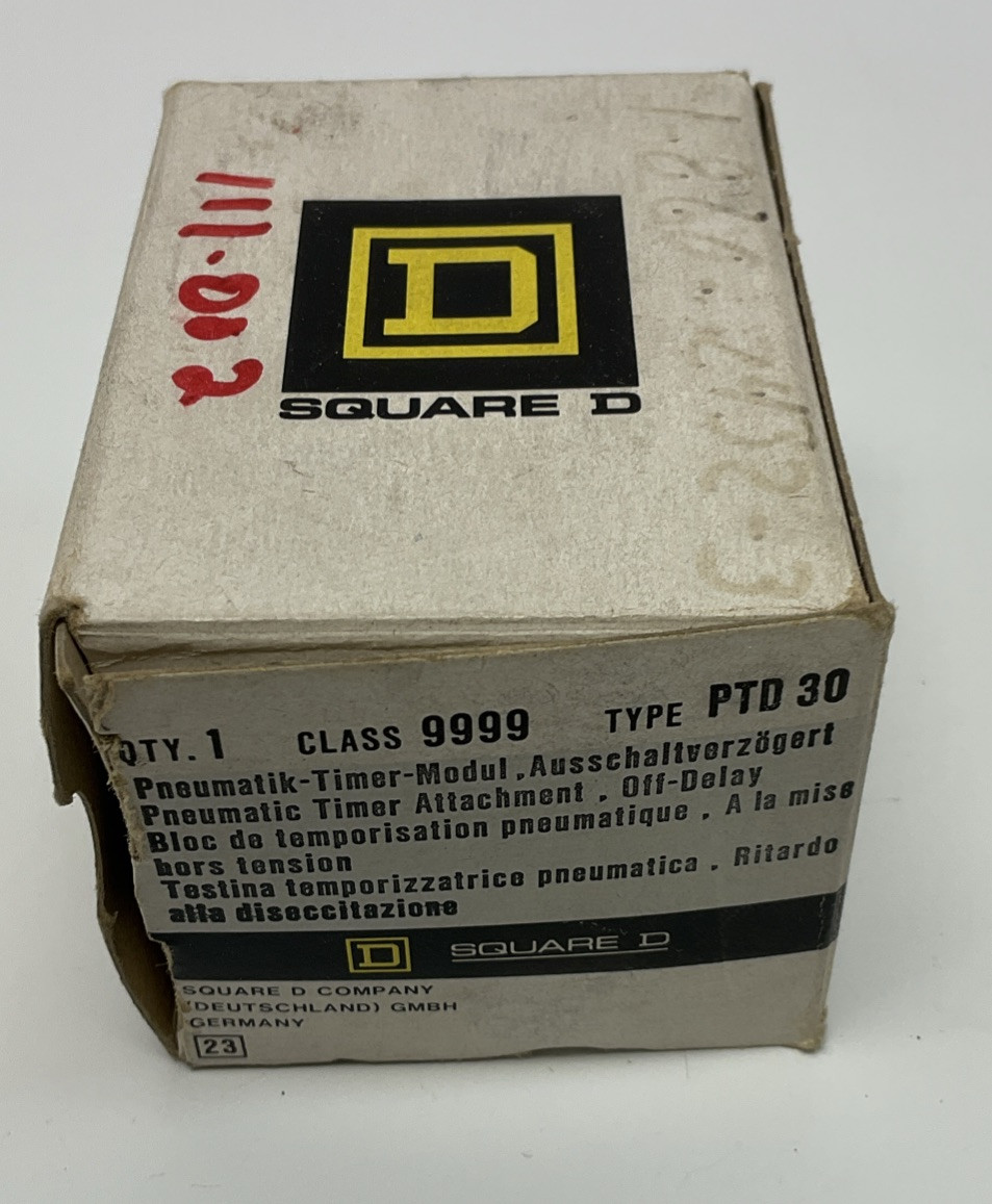 Square D PTD-30 Class 9999 Pneumatic Timer Module