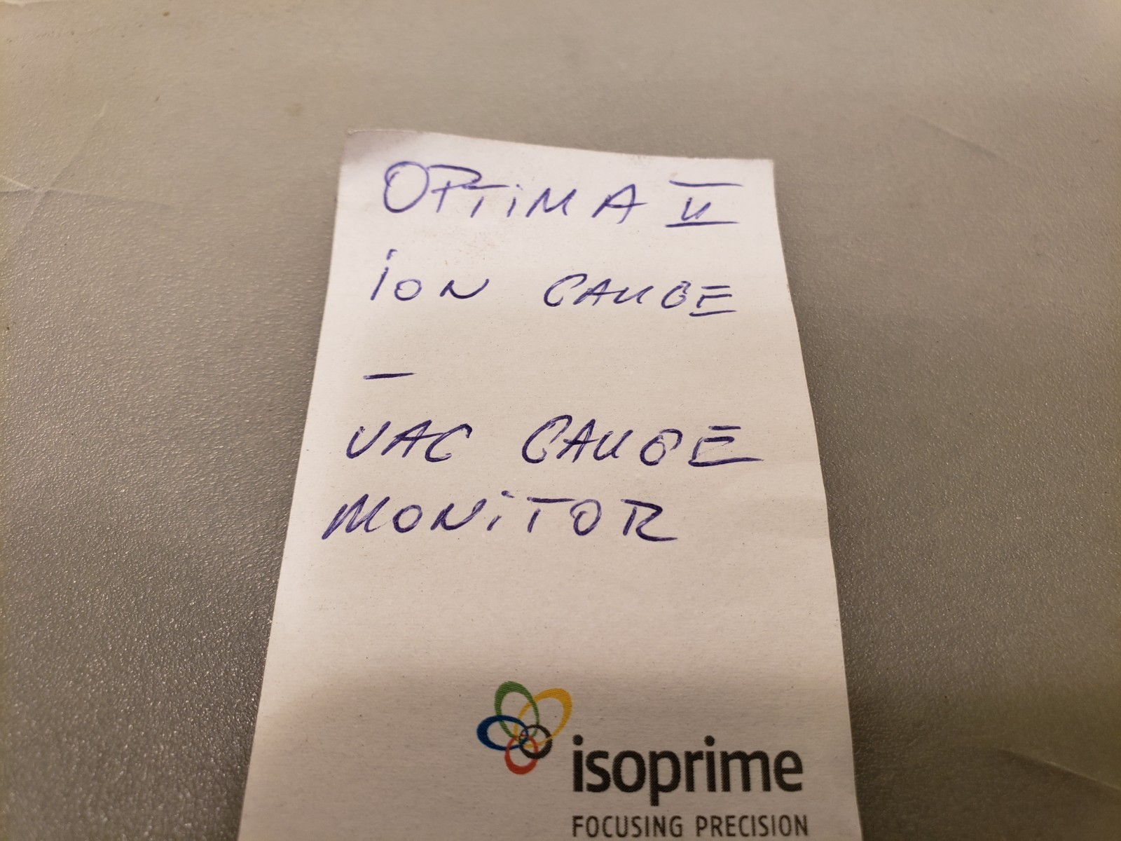 Optima V Ion Vacuum Gauge Monitor Cable