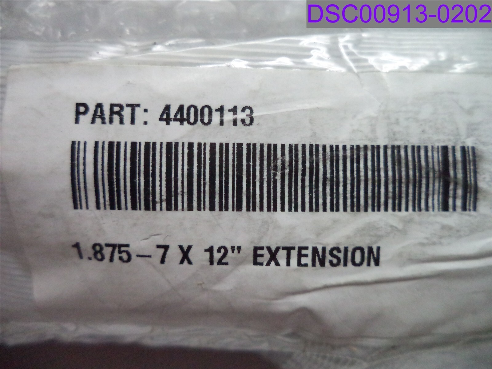 Diamond Products Extension 1.875-7 x 12″ P/N 4400113, 01945