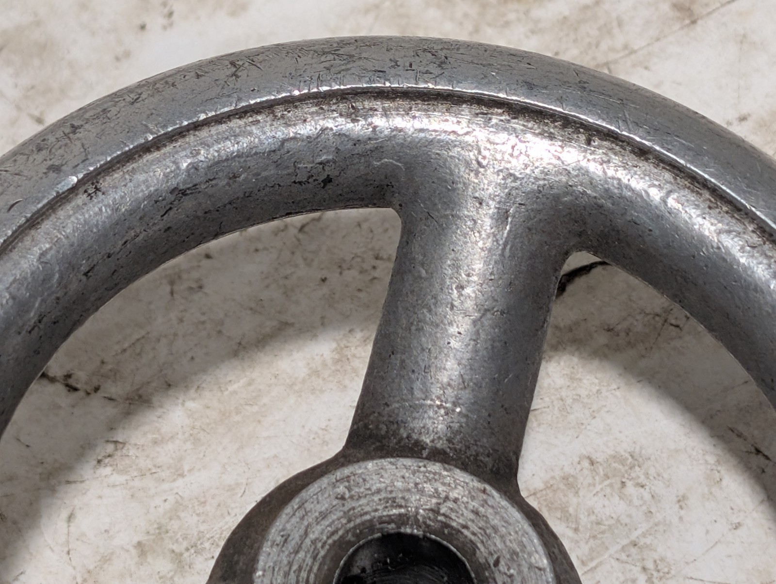 C+H 120 Spoked Handwheel, Three Spokes, Central Bore, Heavy Duty, Central Bore