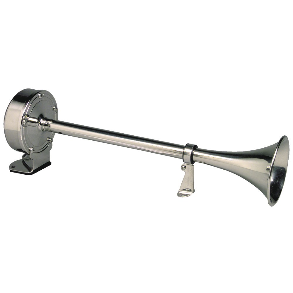 Schmitt Marine Deluxe Ss Single Trumpet Horn 12V