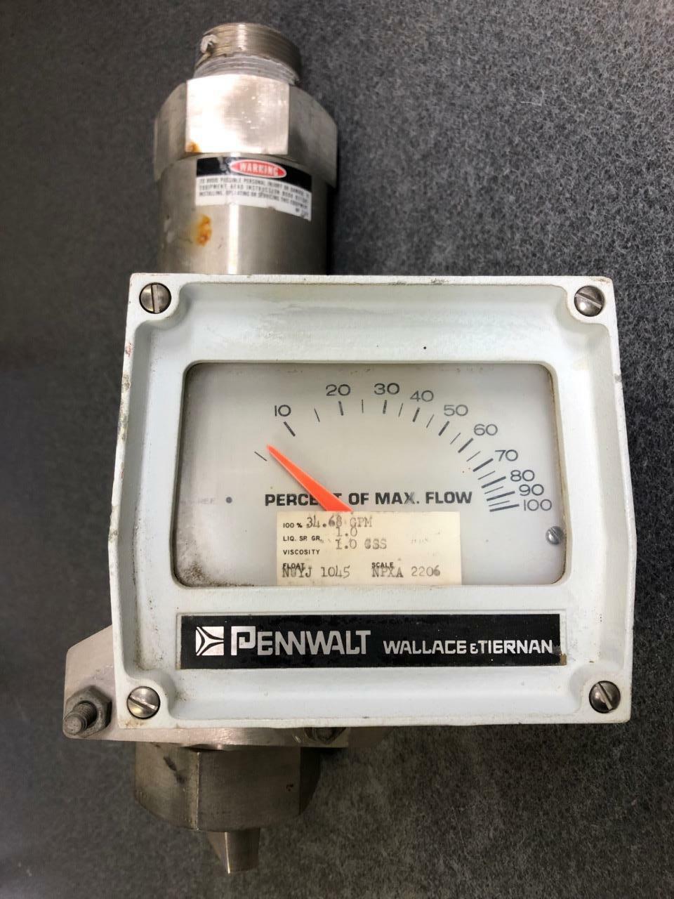 Pennwalt Wallace & Tiernan Flow Meter 520M02216XXP