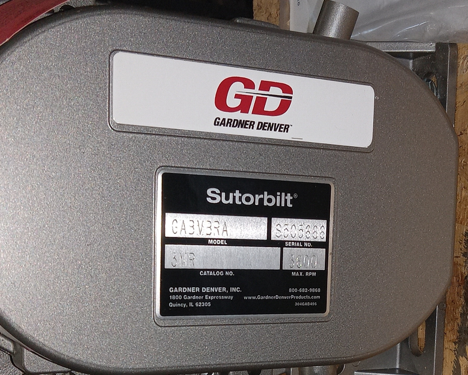 1 NEW SUTORBILT GABMBRA 3MVR-BHC LS GRS-SPL DISPLACEMENT BLOWER NIB *MAKE OFFER*