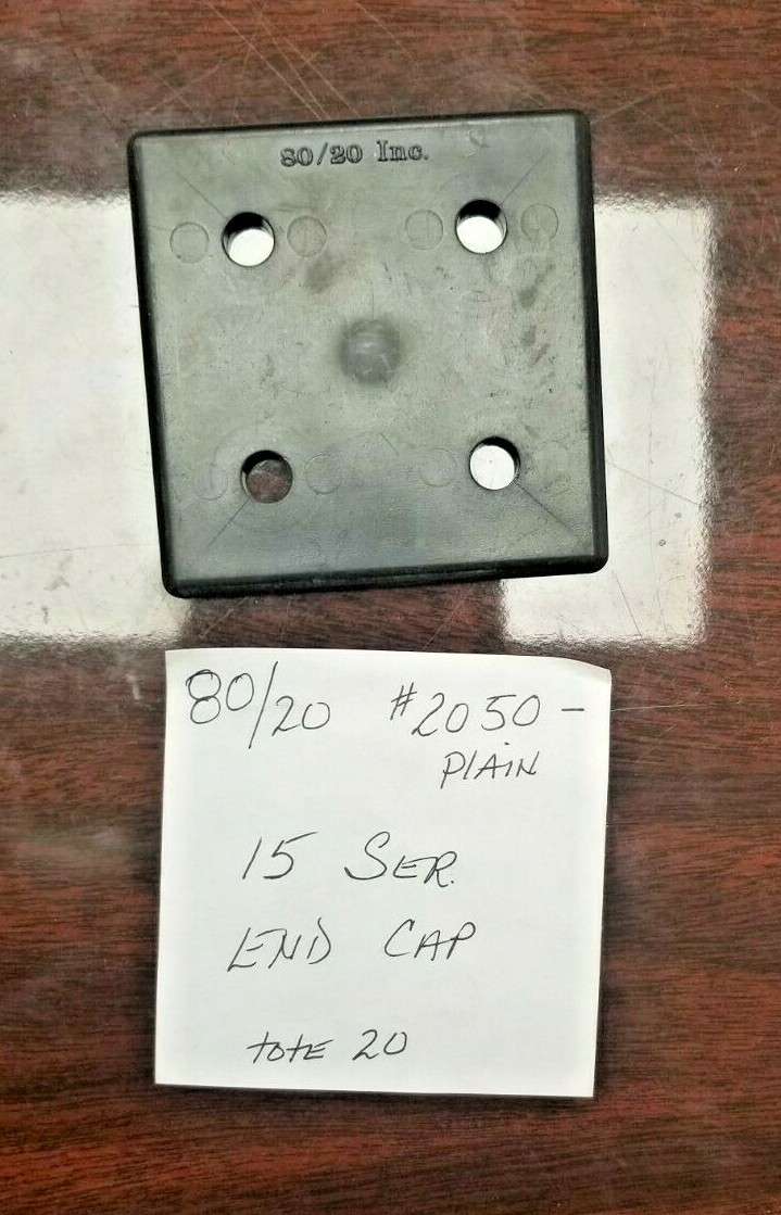 80/20 Inc. 2050 Plastic End Cap 15 Series Plain/Shiny