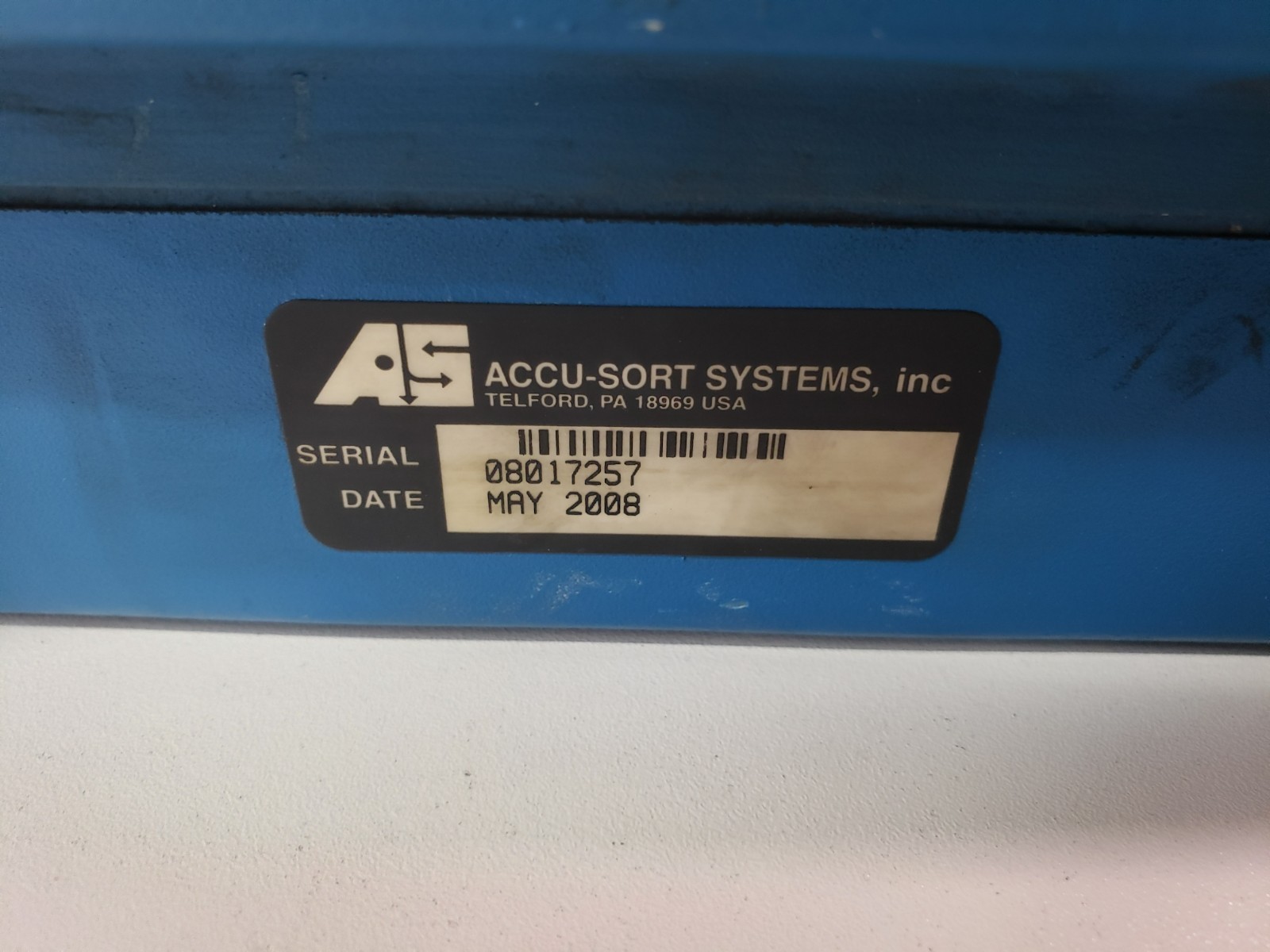 Accu-sort Axiom 2L Barcode Scanner Laser Enhanced