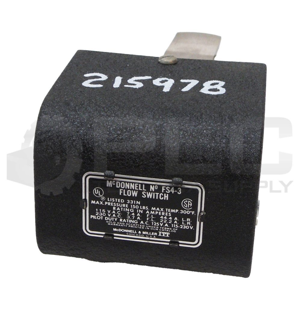 NEW MCDONNELL FS4-3 FLOW SWITCH 115-230VAC 300DEG F