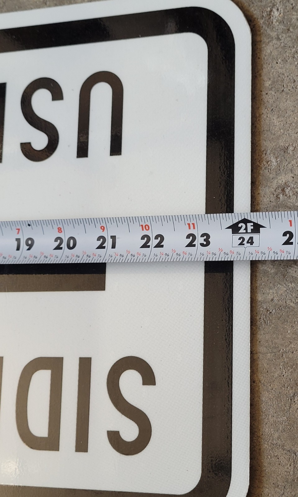 NMC TM512J SIDEWALK CLOSED USE OTHER SIDE Sign 24 in. x 12 in. Heavy Duty NEW